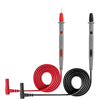 JIALUN 20A 1000V Cable de prueba para multímetro de cobre con aislamiento de silicona, kit de cables de alta corriente rojo y negro