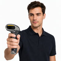 Lecteur de codes-barres sans fil 1D portable, lecteur de codes QR pour les caisses des supermarchés