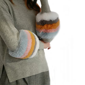 Suéter de manga larga de alta calidad de Venta caliente de invierno Suéter de diseño de puños a rayas de <span class=keywords><strong>cuello</strong></span> <span class=keywords><strong>alto</strong></span> de punto <span class=keywords><strong>fino</strong></span> para <span class=keywords><strong>mujer</strong></span> - Product Image 4