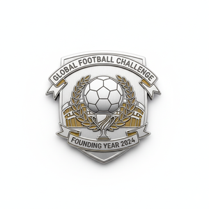 カスタムピンメタルロゴバッジサッカーフットボールハードエナメルピンバッジ - Product Image 6