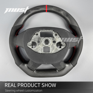Volant personnalisé en fibre de carbone mate pour <span class=keywords><strong>Ford</strong></span> Transit <span class=keywords><strong>Connect</strong></span> Wagon <span class=keywords><strong>XL</strong></span> XLT Custom <span class=keywords><strong>Tourneo</strong></span> 2013-2019, amélioration de l'intérieur - Product Image 6
