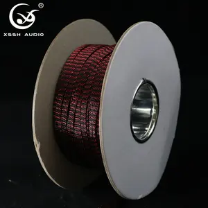 6mm 8mm 12mm 15mm Cable Netting Covers HIFI DIY High Quality Enameled Copper Wire Nylon Custom Fabric Cable Protection Sleeves