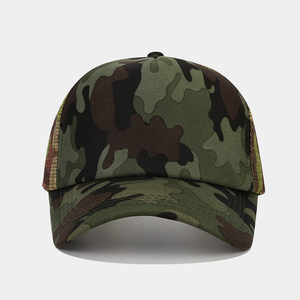 Casquette Trucker Décontractée à 5 Panneaux en Mousse Camouflage Uni Respirante avec Maille, Idéale pour le Voyage, le Cyclisme et les Activités de Plein Air, Imprimée par Sublimation – Prix Bas - Product Image 4
