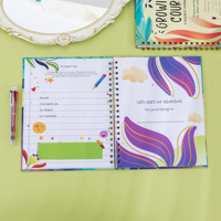 Planificateur de bien-être imprimé personnalisé et Journal d'affirmation Livre manifeste Journal de bien-être et de remise en forme pour les adolescents