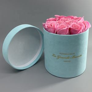 Di Lusso su misura Imballaggio Rotondo Cappello di Velluto Tessuto Del Fiore Del Regalo di <span class=keywords><strong>Scatole</strong></span> - Product Image 4