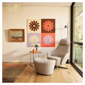 Autocollant mural mobile Panneau de feutre de 9mm Épaisseur et taille personnalisées Carreaux acoustiques Conception innovante Panneaux flexibles insonorisés - Product Image 4