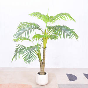 <span class=keywords><strong>Chrysalidocarpus</strong></span> <span class=keywords><strong>Lutescens</strong></span>, adorno para el hogar, plantas de interior de plástico verde simulado de estilo nórdico para plantas artificiales interiores - Product Image 5