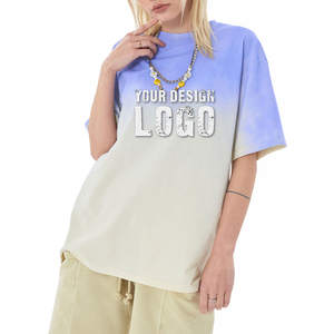 เสื้อยืดผู้ชายสไตล์สตรีทลำลอง สองสี ล้างสี ทรงหลวม ไหล่ตก ขายส่ง OEM แขนสั้น ไซส์ใหญ่ - Product Image 6