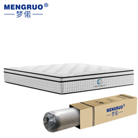 Precio Económico de Fábrica Colchón de Espuma Viscoelástica de Alta Densidad y Soporte Firme Tamaño Queen con Cubierta Tipo Pillow-Top y Resortes para Venta al por Mayor