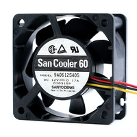 SANYO 9A0612S405 12VDC 0.17A 60*60*25 Kipas Pendingin Aksial Jepang Baru dan Asli
