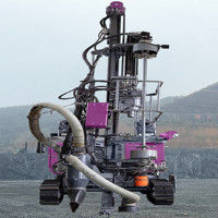 Foreuse hydraulique DTH pour trous de dynamitage en carrière minier avec système de changement automatique de tiges