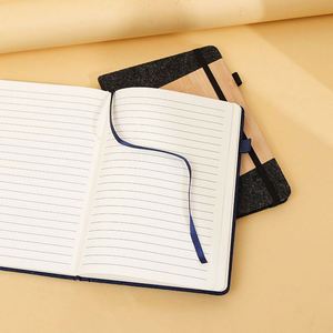 A5 Bamboo Notebook Hardcover ECO Elastic Bandage High Quality Diary Enterprise Customized LOGO Business <b>Gifts</b> - Product Image 3