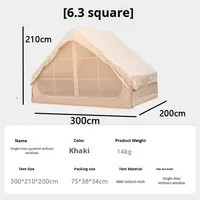 Carpa Inflable Portátil para Camping de Cuatro Estaciones XZ OEM ODM de 4*3*2m para Fiestas al Aire Libre con Bomba de Aire Impermeable y Fácil Instalación