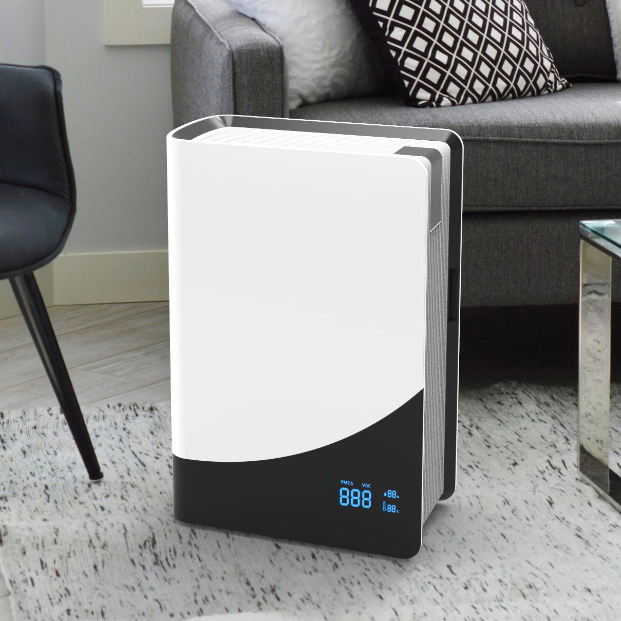Новый стерилизатор, домашний умный Wi-Fi ионизатор отрицательных анионов, очиститель воздуха с УФ электрическим портативным BLDC электрическим разъемом 220
