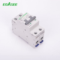 Disjoncteur miniature EBASEE EBS3B 4P C16 6A 50A 25A 32A 63A AC pour rail DIN, fabriqué en Chine