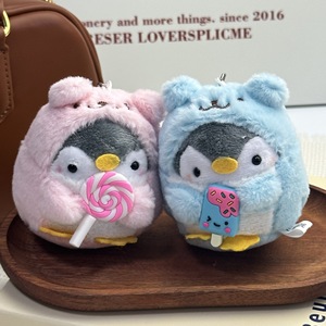 Pendentif pingouin sucette créatif de dessin animé, <span class=keywords><strong>poupée</strong></span> en peluche, pendentif de sac, <span class=keywords><strong>poupée</strong></span> en tissu, vente en gros - Product Image 2