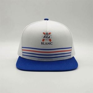 High Quality Customize 5 Panel Snapback <b>Hats</b>,White Pvc Emboss Logo Stipe Snapback Caps,Hip Hop Snapback in Bulk - Product Image 2