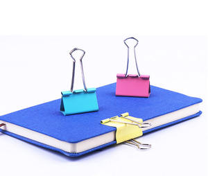 Clips bouledogue en métal pour papier à usage de bureau 24PCS Pack Small Medium Large Black Colored Binder Clips - Product Image 3