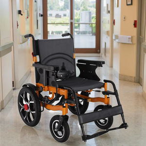 電動車椅子強力モーター折りたたみ式軽量車椅子ポータブル折りたたみ式高齢者および障害者用 - Product Image 1