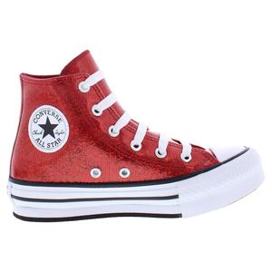 Converse Chuck Taylor All Star Eva Lift High Top Sneakers Wine Red White Chaussures pour filles - Product Image 2