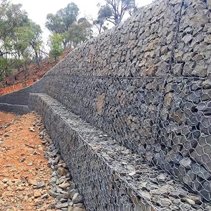 <span class=keywords><strong>PVC</strong></span> tráng dệt lục giác gabion hộp 2x1x1m giữ lại tường gabion đá gabion lồng - Product Image 4