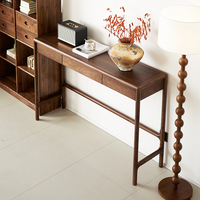Ensemble de meubles d'entrée modernes, durables et écologiques, directement de l'usine, table console en noyer noir pour appartement