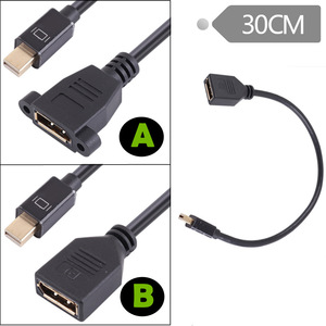 Cable adaptador Mini DisplayPort macho a DisplayPort hembra de 0,3 m para ordenador portátil - Product Image 4