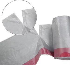 Custom Printed Offset Printing 13 Gallons White Recycled PE Flat Garbage Bag for Household Use Ecofriendly Disposable - Product Image 2