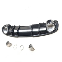 Diffuseur arrière pour Audi A4 B9 RS4, style RS, avec échappement, matériau ABS, 2015-2018, adaptation OEM