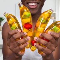 Vaseline Squishy Banaan Langzaam Stijgend Stressverlichtend Speelgoed Jelly Fruit Fidget Sensorisch Knijpspeelgoed voor Kinderen en Volwassenen Kerstcadeau
