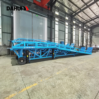 Plateforme de chargement de conteneurs mobiles hydrauliques en acier au carbone 10t, rampe de déchargement de conteneurs pour chariot élévateur