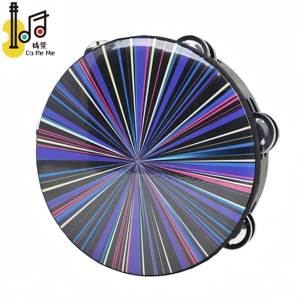 Pandereta láser con logotipo personalizado para KTV Party Reflection, un regalo para principiantes de <span class=keywords><strong>música</strong></span> para adultos, tambor artificial y de madera de 6,8,10 pulgadas - Product Image 2