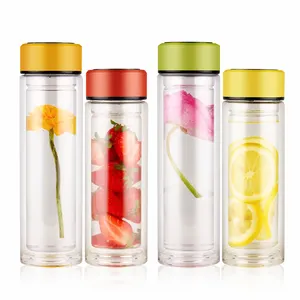 Smart Sport Runde Deckel Breiten Mund Leck Beweis Wasser Glas Flasche Hersteller Gesunde Flaschen