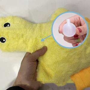 Jouets pour animaux de compagnie en gros : Canard jaune en peluche avec son et bruit de papier simulés, jouet à mâcher pour chiens - Product Image 4