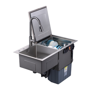 Làm Bằng Tay Thông Minh Tích Hợp Bồn Rửa Máy Rửa Chén Bát Đôi Với Tự Động Mở Cửa Và Ptc Làm Khô Không Khí Nóng Được Xây Dựng Trong Bồn Rửa Máy Rửa Chén - Product Image 2