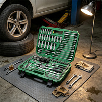 Coffret d'outils à clés à douilles professionnel 150 pièces, complet pour mécanicien, en chrome vanadium, pour réparation automobile, avec clés Torx - Vente chaude