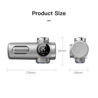 Nouveau Purificateur d'Eau Manuel Domestique en Plastique avec Écran Numérique Intelligent, 8 Étapes, Ultra Anti-calcaire et Anti-chlore, pour Robinet de Cuisine