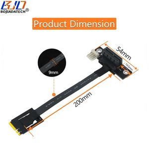逆270度PCI-E 3.0 1X to Wifi NGFF <span class=keywords><strong>M</strong></span>.<span class=keywords><strong>2</strong></span>キーA + Eインターフェイスアダプターライザーカード延長ケーブル0.2M 0.3M 0.5M 0.6M 0.8M - Product Image 4