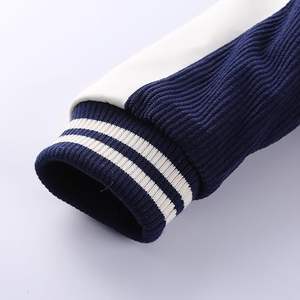 Custom High Quality Corduroy Varsity <b>Jacket</b> Men Vintage Embroidery <b>Patchwork</b> Bomber <b>Jacket</b> Contrast Sleeve Baseball Coat - Product Image 5