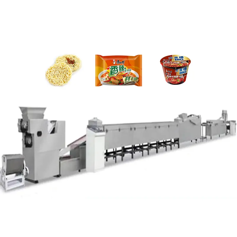自動パスタ揚げ麺インスタントヌードル生産ライン/ラーメン製造機
