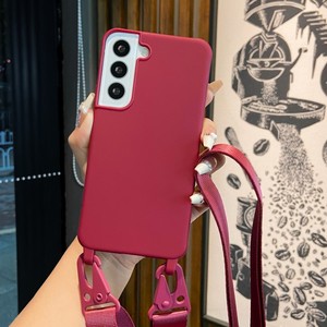 Étui à bandoulière pour <span class=keywords><strong>Samsung</strong></span> Galaxy A54 A34 A14 A55 A16 S24 Ultra <span class=keywords><strong>S21</strong></span> S23 FE S25 Plus, housse en silicone avec cordon tour de cou ou épaule - Product Image 4