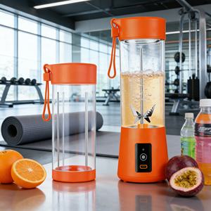 Botella de Agua 2 en 1 para Auto y Gimnasio, con Batería, Modo Turbo, Libre de BPA, Grado Alimenticio, Bajo Ruido, 400 ml, USB-C, Antiderrames, Ecológica, Resistente - Product Image 1