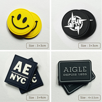 Beau design 3D personnalisable bricolage logo en caoutchouc pour vêtements étiquette en silicone chapeau bagages étiquette de patch en caoutchouc