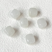Manik-manik Akrilik Persegi F80 Multiwarna Swirl, Halus, Poles, Ringan, Manik Spacer Lepas, untuk Pembuatan Perhiasan DIY, Gelang, Kalung