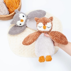 <span class=keywords><strong>Doudou</strong></span> animal en crochet, <span class=keywords><strong>hibou</strong></span> tricoté en peluche, pour le premier cadeau de bébé, 100% fait main, <span class=keywords><strong>doudou</strong></span> animaux en crochet pour bébé - Product Image 5