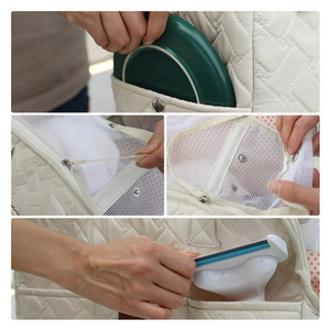 Quilted Soft Pet Tote <b>Carrier</b> <b>Bag</b> Handheld Travel <b>Dog</b> Cat <b>Bag</b> Multi Side Pocket Portable Small Puppy Kitten Outdoor Shoulder <b>Bag</b> - Product Image 3