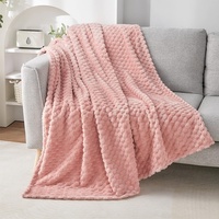 Plaid en flanelle jacquard écaille de tortue, doux, anti-boulochage, pour canapé et lit, toutes saisons, usage domestique