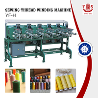 Machine à bobiner les fils pour coton pur, facile à utiliser, avec commande par ordinateur, pour bobinage de tubes et de fils.