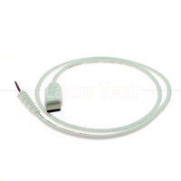 Câble de charge USB Type C mâle-femelle personnalisable avec extrémité à fils nus en cuivre pur et dispositif anti-tension pour carte mère