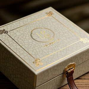 Logotipo personalizado High-End Art Paper Kraft Caixa De Papelão UV Vantagem Folha Esponja Folha De Ouro Lidar Com Impressão Chocolate Rígido Presentes - Product Image 4